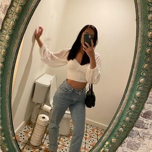 Hello Molly Long Sleeve Crop Top
